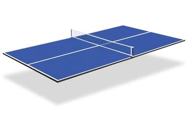 REAHOISY Ping Pong Table Top, 7FT/8FT Foldable Table Tennis Table Topper for Pool Table, Indoor Outdoor Table Tennis Conversion Top for Billiard Table w/Net & Foam Padding, Easy Conversion (7ft-Blue)