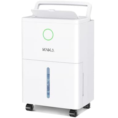KNKA 1600 sq.ft Dehumidifier for Basement, 21 Pint Dehumidifiers for Home with Drain Hose, Continuous Drainage, Washable Filter, Intelligent Humidistat for Bedroom, Bathroom, Large Room