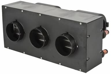 JEGS Auxiliary UTV Heater - 12V 300 CFM 40,000 BTU, Mountable Switch, 3-Vents, 3-Speed Fan, Injection Molded Glass Filled Nylon - Heater for UTV