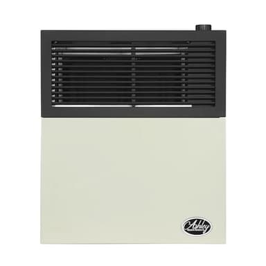 Ashley 11,000 BTU Direct Vent Natural Gas Wall Heater for Indoor Space Heating, Sealed-Burn System, Mobile Home Approved, Model DVAG11N, Cream