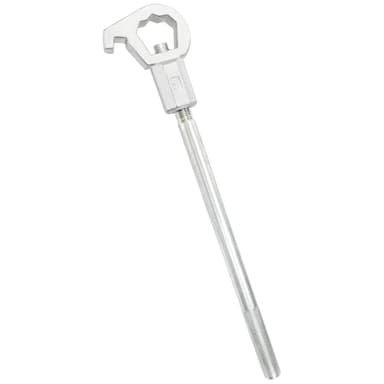 Hedume Heavy Duty Adjustable Hydrant Wrench, Fits 1-1/2" to 6" Bolt Head Sizes, Fire Equipment Hydrant Wrench for Loosening Caps and Opening Valves, Tightening Nuts, Pipes