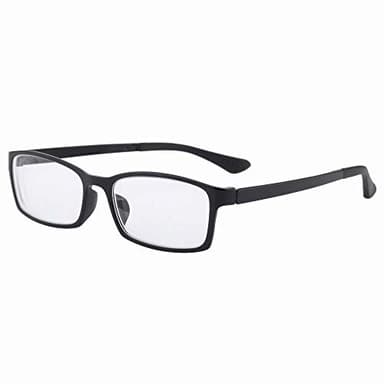 HUIHUIKK Distance Glasses Black Frame Shortsighted Myopia Glasses -1.00 Strength **These are not reading glasses**