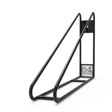 Cycle Stands India No Lift Vertical Bike Hanger Simple & Secure Space Saving Bike Wall Mount for Garage & Commercial Use Bicycle Holder for Mountain and Road Bikes - Black, Pack of 1