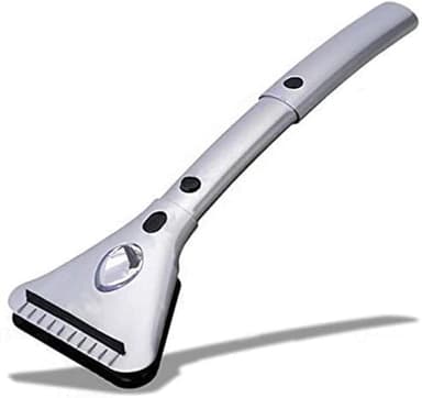 ZONETECH Heated Car Window Ice/Snow Scraper Extendable Auto Windshield Heated Scraper with LED Light,12V Electric Heating, Car Ice & Snow Removal Tool Christmas Gift Stocking Stuffer