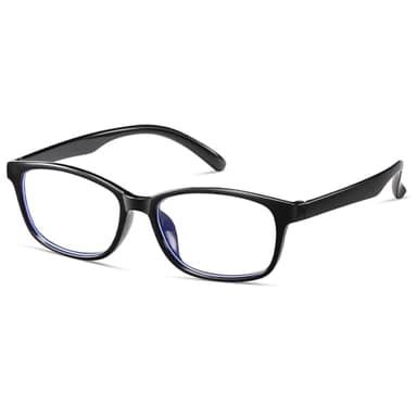 ZNEIAAPR Distance Nearsighted Glasses for Men, Square Near Sighted Myopia Driving Eyeglasses Glasses, Short-Sighted Lightweight Vision Glasses Black, -1.5x