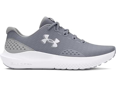 Under Armour Men's Charged Surge 4, (101) Steel/Mod Gray/White, 9.5, US