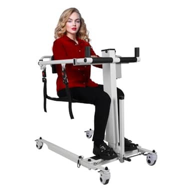 Achairgo Patient Lift Transfer Chair - Electric Assist Lift Aid for Home Care Use - Portable Folding for Car - Transport Wheelchair for Seniors, Adults & Disabled