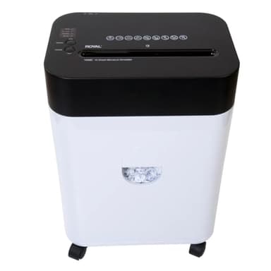 Royal Shredder Micro-Cut Paper Shredder, 14-Sheet, Black/White