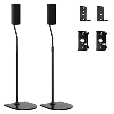 Height Adjustable UFS-20 Stand for Bose Speaker Stands, with Slideconnect Bracket, for Surround 700, OmniJewel Lifestyle 650, CineMate GS Series II, for Bose 700 Speaker Stands