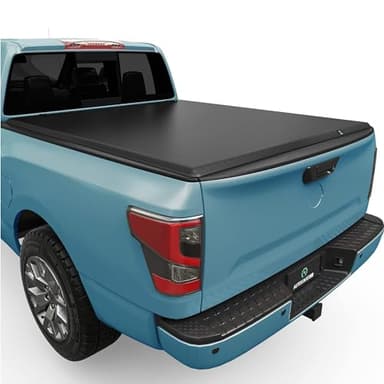 AUTOSAVER88 Tri-Fold Soft Truck Bed Tonneau Cover Fits for 2005-2026 Nissan Frontier(NO México) 5 ft Bed
