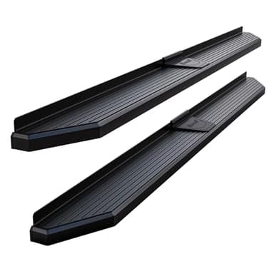 APS 6-inch (Black Stainless Steel Powder Coated Flat Style) Running Boards Nerf Bars Side Steps Compatible with Ford Ranger 2019-2026 SuperCrew Cab 4-Door