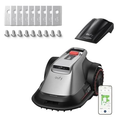 eufy E18 Robot Lawn Mower with 0.3 Acres + eufy Robot Lawn Mower Series Accessory, Blades*27 for Robotic Lawn Mower E15/E18