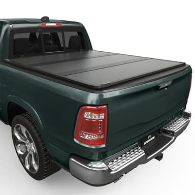 AUTOSAVER88 FRP Hard Tri-fold Truck Bed Tonneau Cover Fits for Dodge Ram 1500 2002-2026 (Classic & New), Fits for Dodge Ram 2500 3500 2003-2026 6.4ft Bed Without Rambox
