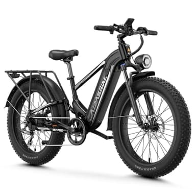 LEONX M2 Pro Electric Bike for Adults,1800W Motor Peak Electric Bike, 26'' x 4.0'' Fat Tire Ebike with 48V 17.5AH Battery, 36MPH 85Miles Long Range Electric Mountain Bike, Up to 110 Nm 7 Speed