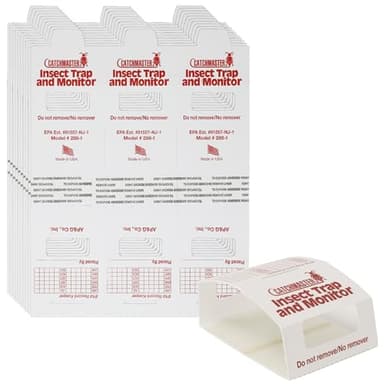 Catchmaster Spider & Insect Glue Traps 30-Pk (10 Sheets), Adhesive Cockroach Killer Glue Boards, Cricket Sticky Traps, Indoor Roach & Bug Catcher for Home, Garage & Shed, Pet Safe Pest Control