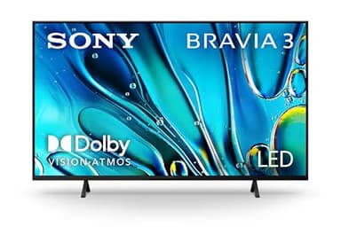 Sony 43-Inch Class 4K Ultra HD BRAVIA 3 LED Smart TV with Google TV, Dolby Vision HDR, and Exclusive Features for PlayStation®5 (K-43S30)