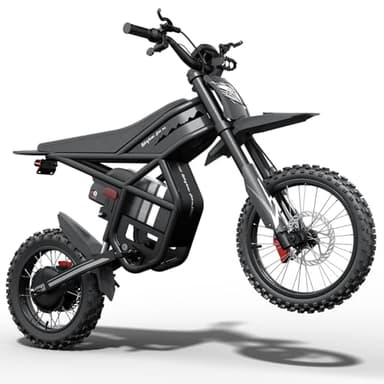 Riding'times GT54PRO Electric Dirt Bike for Teens Adults 40MPH, 25AH Electric Motorcycle with 14"/12" Fat Tire Ebike, 3000W Dual Hydraulic Brakes Mountain Off-Road Ebike for Ages 13+