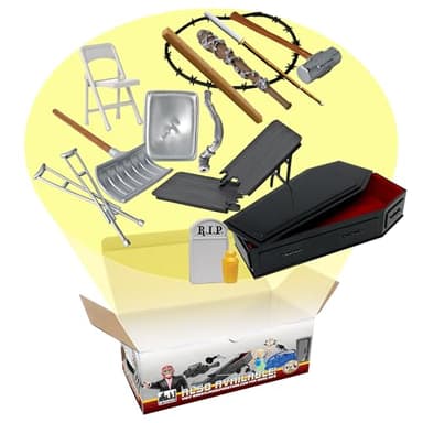 Hardcore Coffin 15 Piece Accessory Set for Wrestling Action Figures