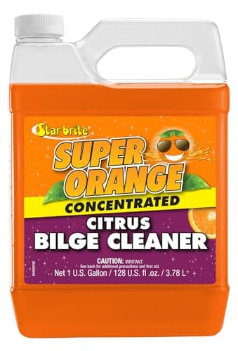 STAR BRITE Super Orange Citrus Bilge Cleaner - Simple & Easy to Use - Pour In, Run Boat, Pump Out - Emulsifies Oil & Fuel - 1 Gal (094400)