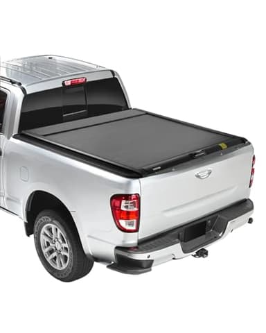 VEVOR Retractable Tonneau Cover, 5.8 ft Hard Tonneau Cover with Built-in Drainage Pipe for 2021-2024 Chevy/GMC Silverado/Sierra 1500 Crew Cab, Customized Design with Double-Lock & T-Slot