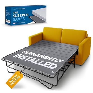 Meliusly Permanently Installed Sleeper Sofa Support Board (Queen Size - Patent Pending) Reinforced Wood Sofa Bed Support, Pull Out Couch Mattress Board, Sleeper Bar Shield, SleeperSaver