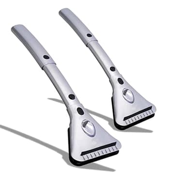 ZONETECH Heated Car Window Ice/Snow Scraper Extendable Auto Windshield Heated Scraper with LED Light,12V Electric Scraper Heating, Car Ice Scraper & Snow Removal Tool Stocking Stuffer