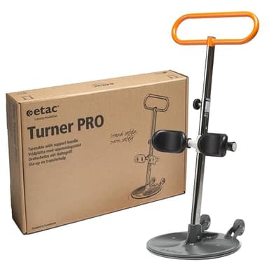 Etac Turner PRO Patient Transfer Aid - Sit to Stand Lift for Elderly with High Safe Working Load (440 lbs) - Patient Lift and Mobility Assist for Safer Transfers with Platform Disc & Anti-Slip Bottom