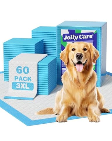 60 Count-36" x 36" XXXL Pee Pads for Dogs, Extra Large Puppy Pads, Super Absorbent Disposable Dog Training Pads, Quick Drying, Leak-Proof, Ultra Thick Potty Pads for Dogs, Puppies, Doggie, Cats