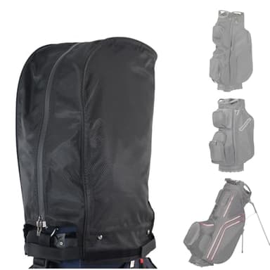 BOYEA & SKULLEAP Golf Bag Cover rain Cover/Hood Nylon Waterproof dust Cover Fits Most Golf cartBags Easy to use Collapsible and removabl Golf Accessory Gifts (Waterproof Nylon, Large)