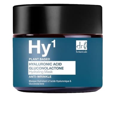 Dr Botanicals Hyaluronic Acid & Gluconolactone Hydrating Anti-Aging Facial Mask | Reduce Wrinkles, Renew, Gentle Exfoliate and Revitalize Skin with Nourishing Hyaluronic Acid Mask