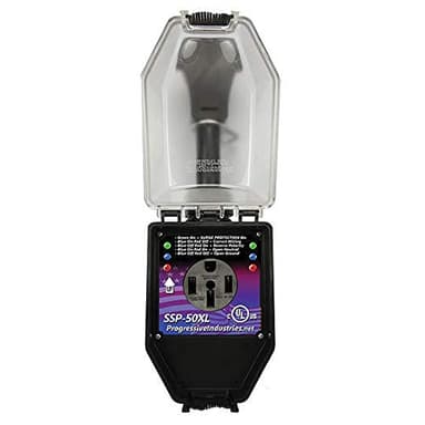 Progressive Industries SSP-50XL Portable RV Smart Surge Protector, Black, 50 Amp