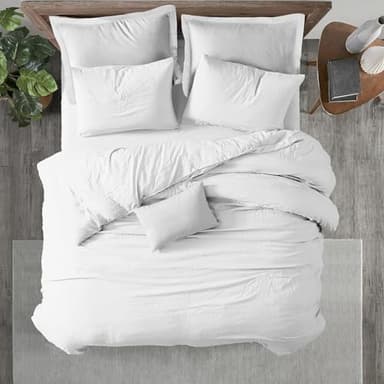Kotton Culture 1 Pc Queen Size Duvet Cover Only 100% Egyptian Cotton - Luxury 1000 Thread Count Hotel Quality, Soft, Comforter Cover with Zipper Closure & Corner Ties (White,Queen 90"x 90")