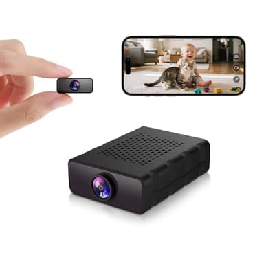 Mini Camera, Nanny Cam for Home | Free Cloud Indoor Security Camera, Works with/Without WiFi for Baby/Pet/Nanny Monitoring