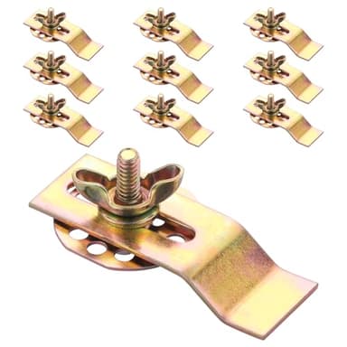 Undermount Sink Clips 10 Pack: Premium Sink Brackets & Sink Mounting Kit, Sink Installation Hardware Clips for Kitchen, Bathroom, Countertop Vanity Sink Supports