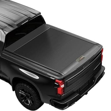 Retractable Truck Bed Tonneau Cover for 2014 2015 2016 2017 2018 2019 2020 2021 2022 2023 2024 2025 2026 Chevy Silverado/GMC Sierra 1500 (5'8" /69" Bed) Retractable Hard Truck Bed Cover Key Lock