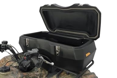 Black Boar ATV Front Storage Box - Features Durable Polyethylene Design w/Stainless Steel Lockable Latches - includes Mounting Hardware - Easily Attaches to Front Tubular Racks (66011)