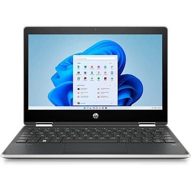 HP Pavilion x360 11.6-inch Laptop 2-in-1 Touchscreen HD Convertible Tablet Intel Pentium Silver 4GB DDR4 RAM 128GB SSD Intel UHD Graphics Windows 11 Home WiFi Bluetooth HDMI 11m-ap0033dx (Renewed)