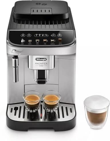 De'Longhi Magnifica Evo Espresso Machine with Manual Frother, 4 Recipes, ECAM29043SB (Renewed)