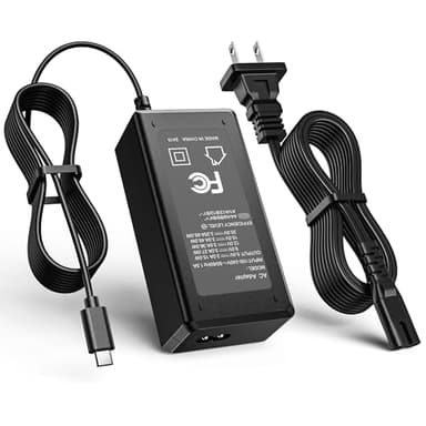 65W USB C Charger for NOCO Boost GBX155 X GBX45 1250A GBX55 GBX75 1750A GBX75 2500A GBX155 4250A for TREKURE Beta07 for YABER AUTO YA60 UltraSafe Portable Jump Starter DC 20V Power Cord Replacement