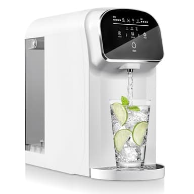 UV Reverse Osmosis Water Filter Countertop, 5-Stage RO Water Filtration System, 5:1 Pure to Drain, No Installation Required, Portable Water Purifier for Home Kitchen