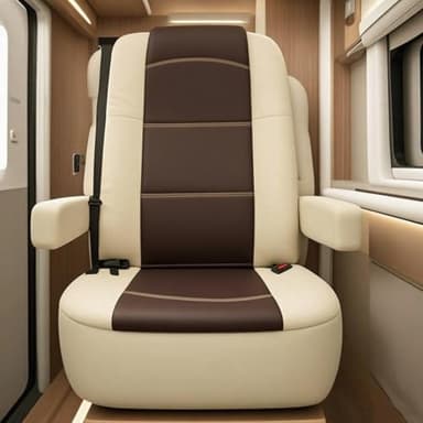 2 Pack RV Seat Covers for Captains Chairs,Class-A RV Seat with Arm Rest Covers,Coffee