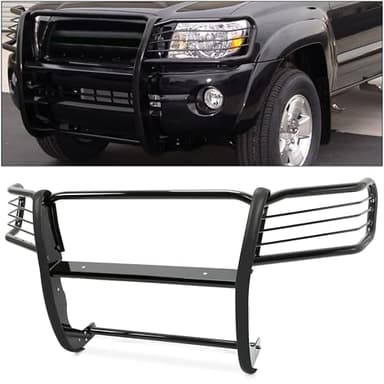 Kojem Front Bumper Grille Brush Guard Compatible with 2005-2014 Toyota Tacoma Protector Brush Grille Guard Black Powder Coated Steel