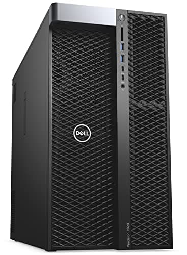 Server/Workstation Tower 7920 Precision, 2X Intel Xeon Gold 6136 up to 3.7GHz (24-Cores/48 Threads Total), Quadro NVS 310, 1400W PSU, No Operating System (Renewed) (64GB DDR4)