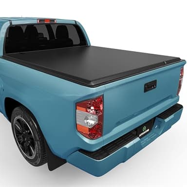 AUTOSAVER88 Soft Tri-fold Truck Bed Tonneau Cover Fits for Toyota Tundra 2022 2023 2024 2025 2026 5.5ft Bed with Deck Rail System(Excl. Trail Edition)