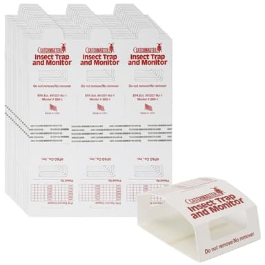 Catchmaster Spider & Insect Glue Traps 45-Pk (15 Sheets), Adhesive Cockroach Killer Glue Boards, Cricket Sticky Traps, Indoor Roach Trap for Home, Garage & Shed, Pest Control for Home