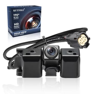 KUTTOLE Backup Camera 170° HD Night Vision Compatible with 2014 2015 Chevy Silverado Cheyenne GMC Sierra 1500 2500 HD 3500 HD; Replaces 23306741, 22803702