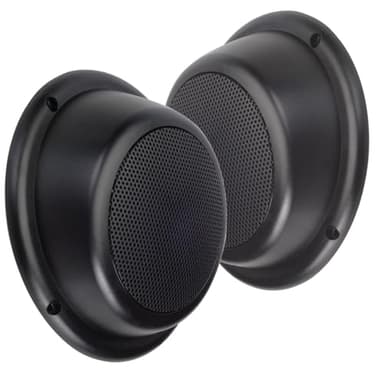 Magnadyne 5” Water Resistant Outdoor Wedge Speakers - Full Plastic Encasement with Grills - Pair