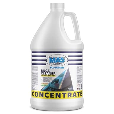 MA5x Eco-marine Boat Bilge Cleaner Concentrate | Heavy Duty Degreaser for Motor Cabins and Boat Bilge Surfaces | Fresh Citrus Aroma Clean Scent | Gallon | Pack of 1