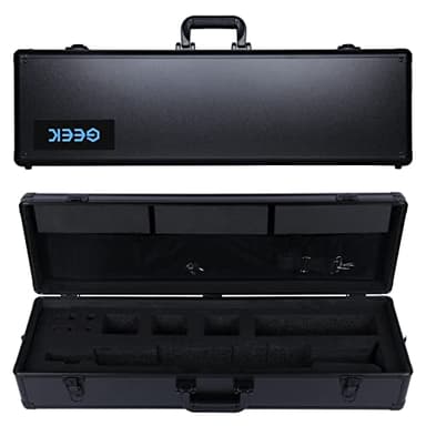 GEEK Professional Hard Case for Yamaha Digital Saxophone YDS-150 Suitcase Digital Wind Instrument Handled Case Full Protection Big Volume Packing YDS150 Body Batteries Accessories (YDS-150&Black)