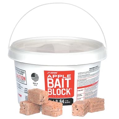Bait Block Apple Flavor Rodenticide – 4 lb. Pail – Effective Rodent Control Bait Blocks – Long-Lasting and Easy to Use